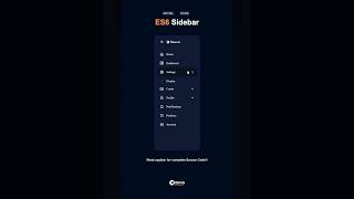 E56 Sidebar with CSS css webdesign coding programming shorts [upl. by Akiv]