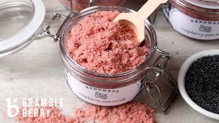 AnneMarie Makes Raspberry Jam Salt Scrub  Bramble Berry [upl. by Wolpert]