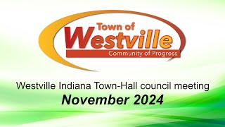 Westville Indiana November Town Council Meeting [upl. by Apollus]