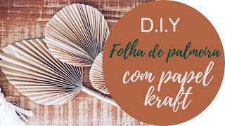 DIY  Folha de palmeira palm leaf [upl. by Fine869]