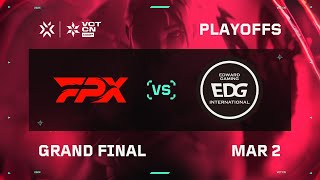 FPX vs EDG  Grand Final  VCT CN Kickoff [upl. by Kimon]