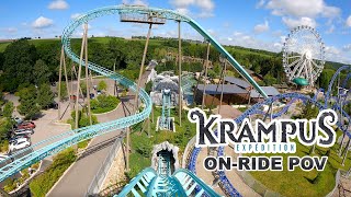 Krampus Expédition Front Row POV Nigloland MACK Rides Water Coaster [upl. by Arlina]