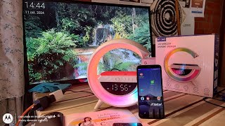 BT 3401 LED WIRELESS CHARGING SPEAKER BOCINA BLUETOOTH CON ARO DE LUZ RGB PRUEBAS VIDEO COMPLETO 😍🥹 [upl. by Sucramal]