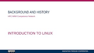 Introduction to Linux in HPC Part 0114  Background and History [upl. by Eiznyl136]