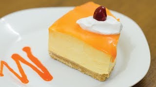 EGGLESS MANGO MOUSSE CAKE l Without Oven amp GelatinAgar Agar [upl. by Klotz160]