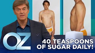 This Man Ate 40 Teaspoons of quotHealthyquot Sugar a Day for 60 Days  See What Happened  Oz Health [upl. by Rovit536]