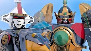 Epic Showdown Power Rangers Ninja amp Thunder Zords vs Rito amp Goldar [upl. by Atnoled]