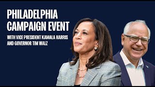 Philadelphia Rally with Vice President Kamala Harris and Governor Tim Walz  Biden [upl. by Kellda]