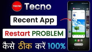 Recent App Restart Problem Tecno Mobile How To Solve BackgroundRecent App Restart Problem In Tecno [upl. by Allayne956]