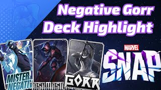 Mister Negative Gorr  Marvel SNAP Deck Highlight [upl. by Treblih]