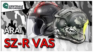 Casque jet Arai SZ R VAS  Centraleducasquecom [upl. by Antsirhc166]