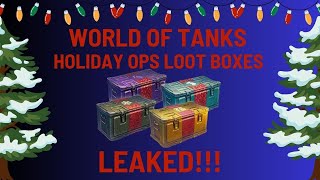 World of Tanks Holiday Ops Loot Boxes Leaked [upl. by Ramedlaw]