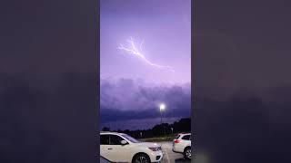 Slowed lightning fyp storm lightning nature night shorts [upl. by Nylyak]