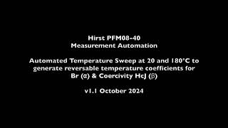 PFM08 40 Temperature Sweep [upl. by Bergeron933]