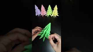 How to Make a Origami Christmas Tree – Easy DIY Decoration [upl. by Brigit]