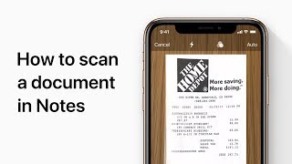 How to scan documents on your iPhone with the Notes app — Apple Support [upl. by Araf642]