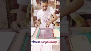 printing screenprinting art manualscreenprinting textileprinting motivation artandcraft 3d [upl. by Yllitnahc]