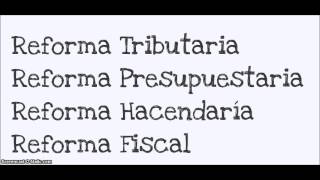 ¿Qué es la Reforma Fiscal [upl. by Anitsirc]