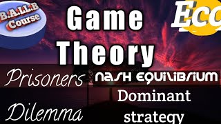 Game Theory  Dominant Strategy Nash Equilibrium Prisoners Dilemma [upl. by Northington]