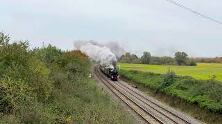 5043 Earl of Mount Edgcumbe storms past Culham  21st October 2024 [upl. by Schnorr]