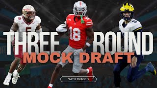 3 ROUND 2024 NFL Mock Draft WITH TRADES  PostFree Agency NFL Mock Draft Day Two Rounds 2 amp 3 [upl. by Sunda592]