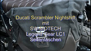 Ducati Scrambler Nightshift  SWMotech Legend Gear LC1 [upl. by Atekihc]