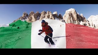 SKIING IN ITALY Alta Badia Corvara Sella Ronda  CINEMATIC VIDEO [upl. by Katee284]