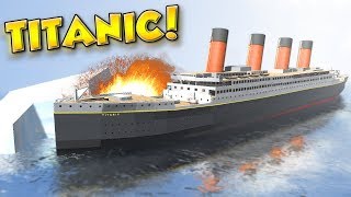 SINKING OF THE TITANIC  Disassembly 3D Gameplay  Taking Apart and Sinking the Titanic [upl. by Vinson226]