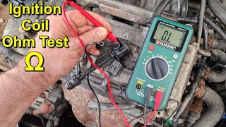 Ignition Coil Test using a Multimeter [upl. by Doersten]