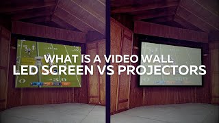 What is a Video Wall LED screen vs Projectors [upl. by Fernanda]