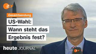 heute journal vom 05112024 USWahl Bombendrohungen Trump vs Harris [upl. by Abbott254]