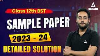 Class 12 Business Studies Sample Paper 202324 Solution  CBSE Sample Paper 2024 [upl. by Kaslik]