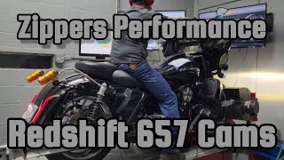 David Zippers Performance Redshift 657 Cams Screamin Eagle 110 Dyno Tune Street Glide Bagger [upl. by Jeuz639]