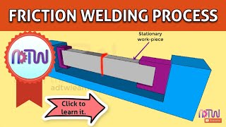 FRICTION WELDING  How friction welding process works  Types of friction welding [upl. by Haimarej383]