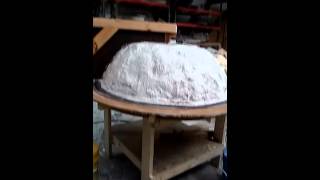 Making a big bowl mold 1500 pounds [upl. by Leafar]