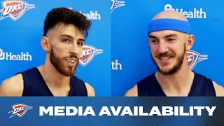 Chet Holmgren  Alex Caruso  Coach Daigneault Media Availability  October 22 2024  OKC Thunder [upl. by Acquah]