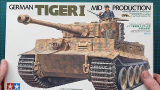 Tamiya 135 German Tiger I Mid Production  Kit Review [upl. by Varney]