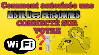 Comment autoriser Des Personnes Connecter sur votre modem WiFiEn wolof [upl. by Herstein179]