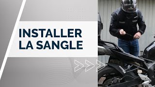 TUTO – AIRBAG MÉCANIQUE MOTO – INSTALLER LA SANGLE [upl. by Dnalrah]