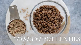 Instant Pot Lentils [upl. by Riocard]