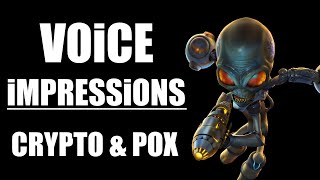 Voice Impression Reels  Crypto amp Pox Destroy All Humans 👽 [upl. by Norraj]