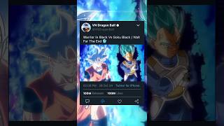 Warrior In Black Vs Goku Black  Wait For The End 🥶 shorts [upl. by Selia]