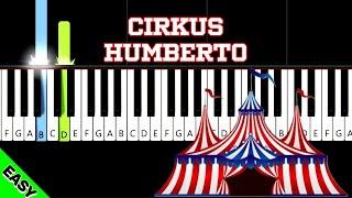 Cirkus Humberto  Karel Svoboda  Piano Tutorial [upl. by Eicyak697]