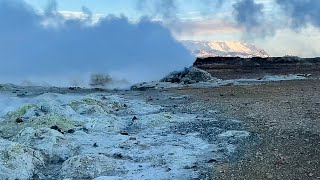 Hverir Iceland  Emitting Sulphuric Gas [upl. by Asseram]