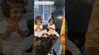 Amma orange thinta kiwi vadhu 😄  Journey of Twin Babies  Subscribe for more updates  Twins Mom [upl. by Yajet]