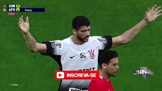 CORINTHIANS X AMERICA RN  AO VIVO E COM IMAGENS  JOGO DE HOJE  COPA DO BRASIL DIRETO PES21 [upl. by Batsheva500]