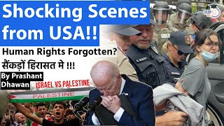 US University Protests Over Israel Hamas War Shocks the World  Human Rights Forgotten [upl. by Pang617]