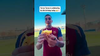 Ferran Torres is technically 6 since he was born on a Leap Day 🥳 via fcbarcelonaTT shorts [upl. by Westley]