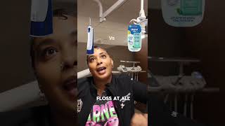 My personal opinion about water flossers  I can’t do it  flossing waterflosser dentalstudent [upl. by Dorita]