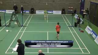 U13 Boys Singles Final  Scottish National Junior Championships 2014 [upl. by Pogah]